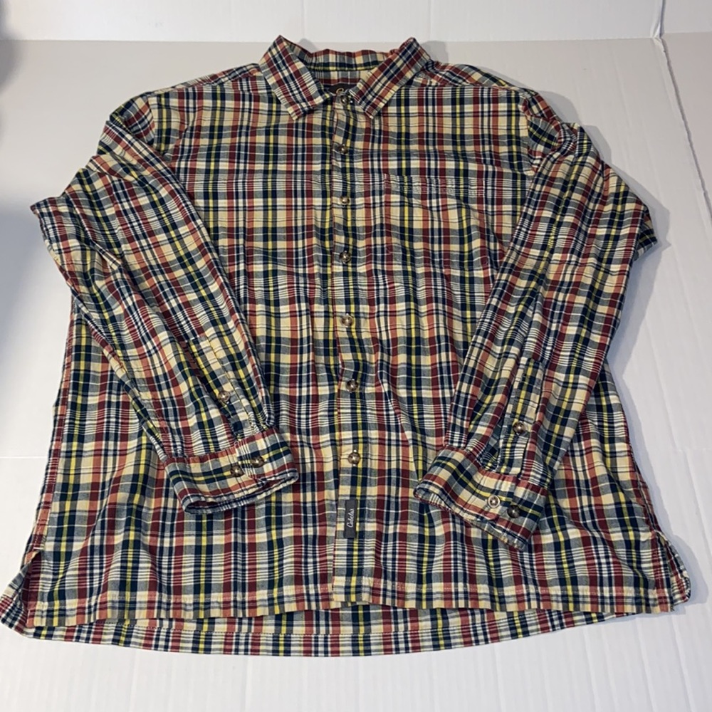 Cabela’s Men’s XL Long Sleeve Plaid Button Up Shirt